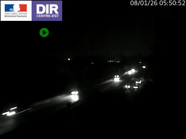 Caméra trafic à Meylan sur la Rocade-Sud de Grenoble en direction d'Aix-en-Provence