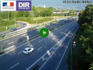 Caméra routière à hauteur de la sortie 15 Chambéry-centre au PK 4,103 en direction d'Albertville