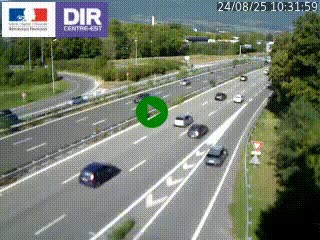 Caméra routière à hauteur de la sortie 15 Chambéry-centre au PK 4,103 en direction d'Albertville