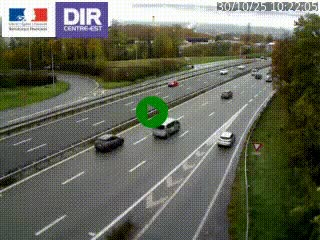 Caméra routière à hauteur de la sortie 15 Chambéry-centre au PK 4,103 en direction d'Albertville