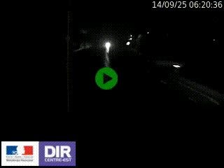 Caméra autoroute sur A6 - Valvert, près de Lyon, en direction de Paris, à hauteur de la sortie 36 Porte du Valvert