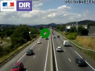 Caméra autoroute à Saint-Etienne (Les Littes) à hauteur du Ikea Saint-Etienne sur l'A72 en direction de Roanne