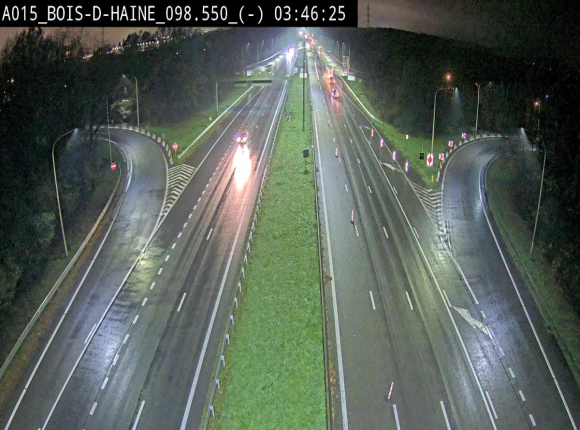 Webcam autoroute Belgique - Bois d'Haine - E42 - BK 98.6