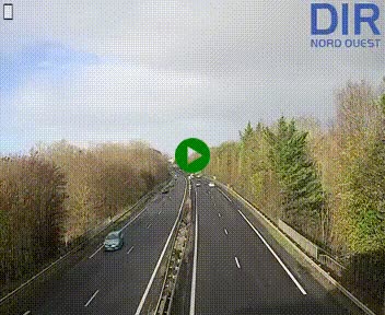 Webcam sur le périphérique de Caen (N814) à l'est de la ville, à Mondeville hauteur de la sortie 2, Presqu'île-Rives de l'Orne, au bout de l'autoroute A13