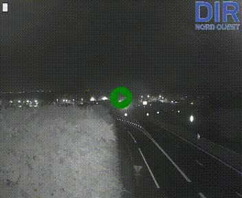 Webcam au début de l'A84 sur le périphérique Ouest de Caen (N814) à hauteur de la sortie 9, Porte de Bretagne
