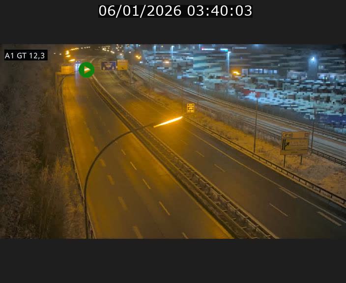 Traffic live webcam Luxembourg Senningerberg - A1 direction Allemagne - BK 12.3