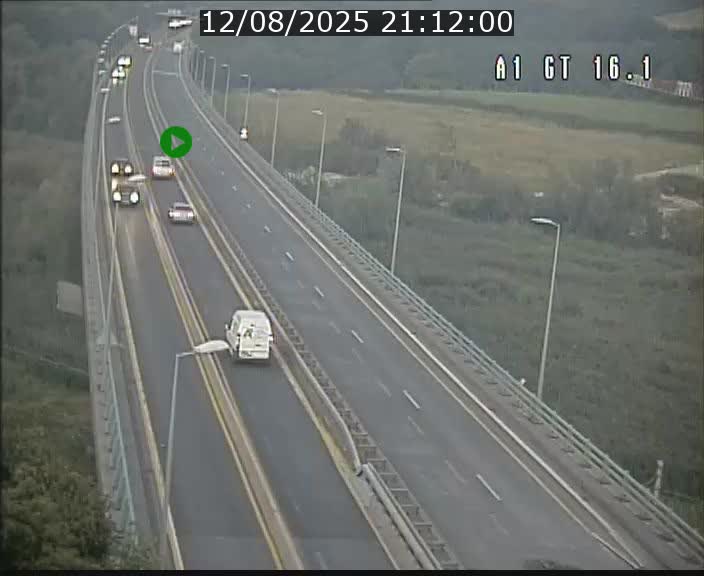 Traffic live webcam Luxembourg Niederanven - A1 direction Allemagne - BK 16.1