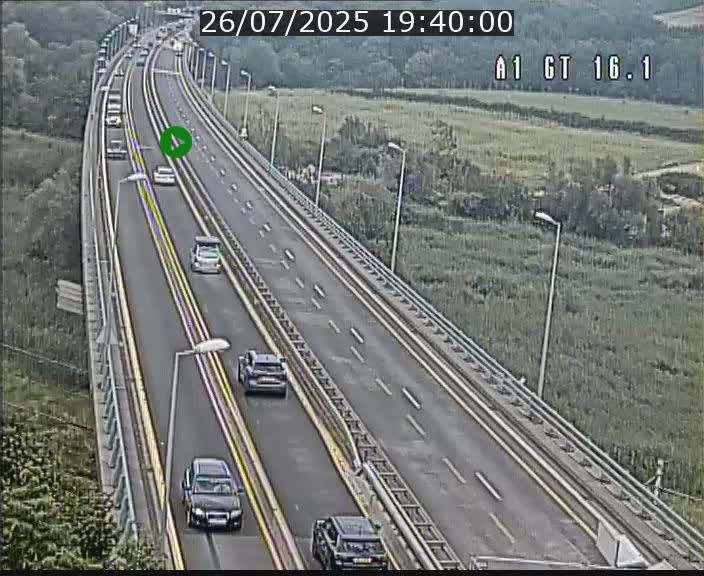 Traffic live webcam Luxembourg Niederanven - A1 direction Allemagne - BK 16.1