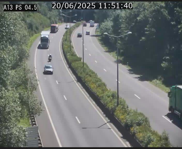 Traffic live webcam Luxembourg Differdange - A13 direction Esch-sur-Alzette - BK 4.5