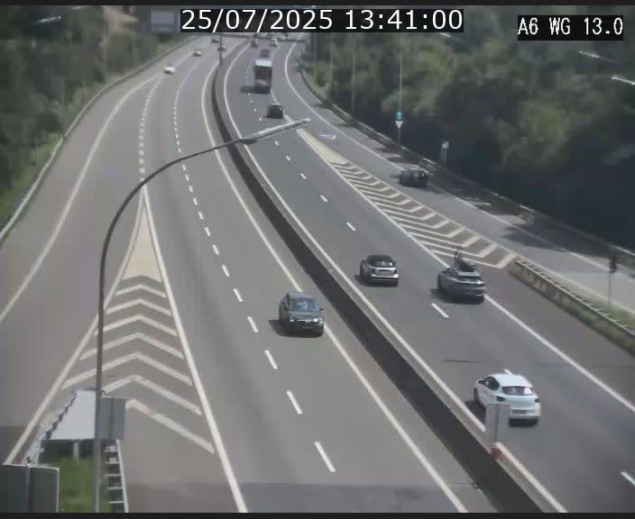 Traffic live webcam Luxembourg Mamer - A6 - BK 13 - direction Luxembourg/France/Allemagne