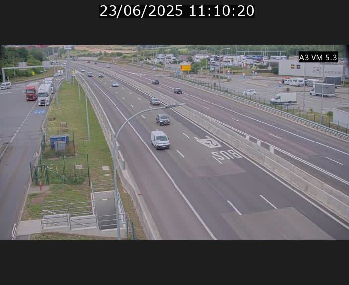 Traffic live webcam Luxembourg Aire de Berchem - A3 - BK 5 - direction France