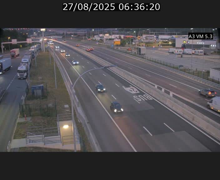 Traffic live webcam Luxembourg Aire de Berchem - A3 - BK 5 - direction France