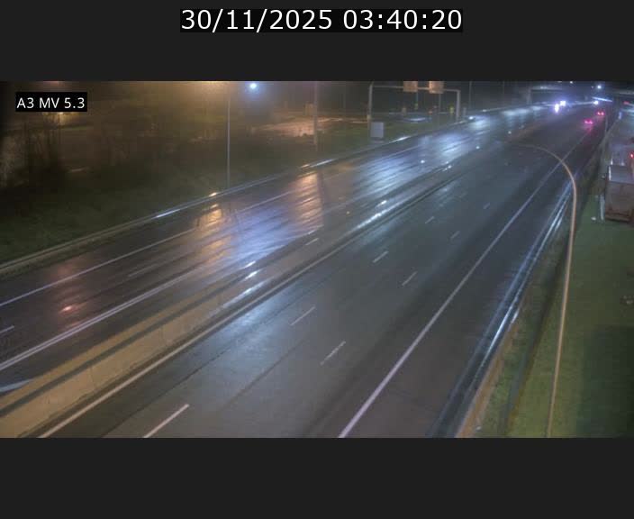 Webcam à l'Aire de Berchem au Luxembourg sur l'A3. Vue orientée vers la France