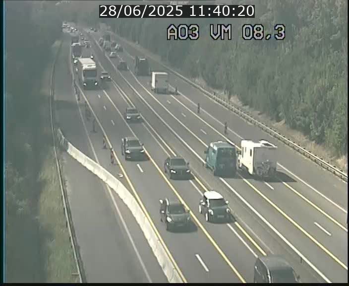 Traffic live webcam Luxembourg Bettembourg - A3 - BK 8.3 - direction France