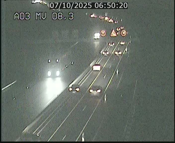 Webcam Autoroute après la Croix de Bettembourg en direction de Luxembourg sur l'A3