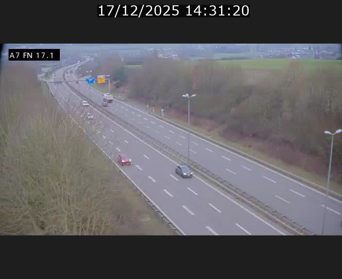 Caméra trafic Luxembourg - A7, Merscherbierg direction Mersch