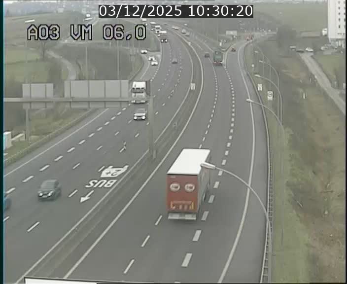 Traffic live webcam Luxembourg Aire de Berchem - A3 - BK 6 - direction France