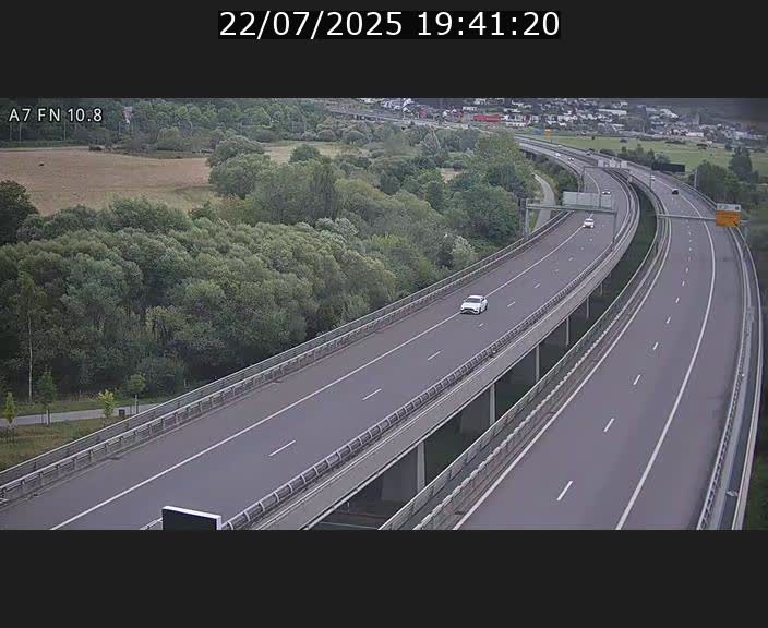 Caméra trafic Luxembourg - A7, Tunnel Gousselerbierg, sortie sud, direction rond-point Lorentzweiler (BK 10.8)