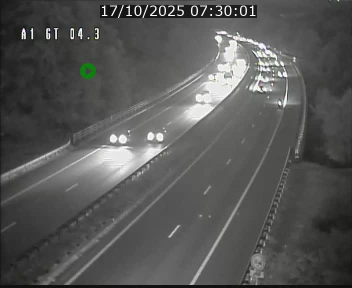 Traffic live webcam Luxembourg Itzig - A1 direction Sandweiler - BK 4.3