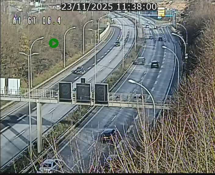 Traffic live webcam Luxembourg Hamm - A1 direction Sandweiler - BK 6.4