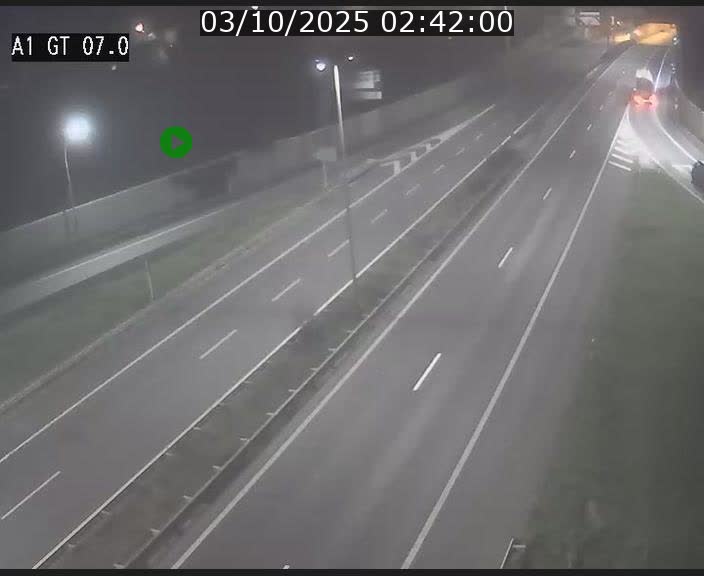 Traffic live webcam Luxembourg Cents - A1 direction Kirchberg - BK 7
