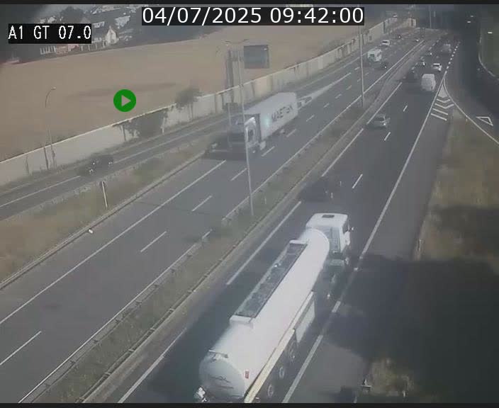 Traffic live webcam Luxembourg Cents - A1 direction Kirchberg - BK 7