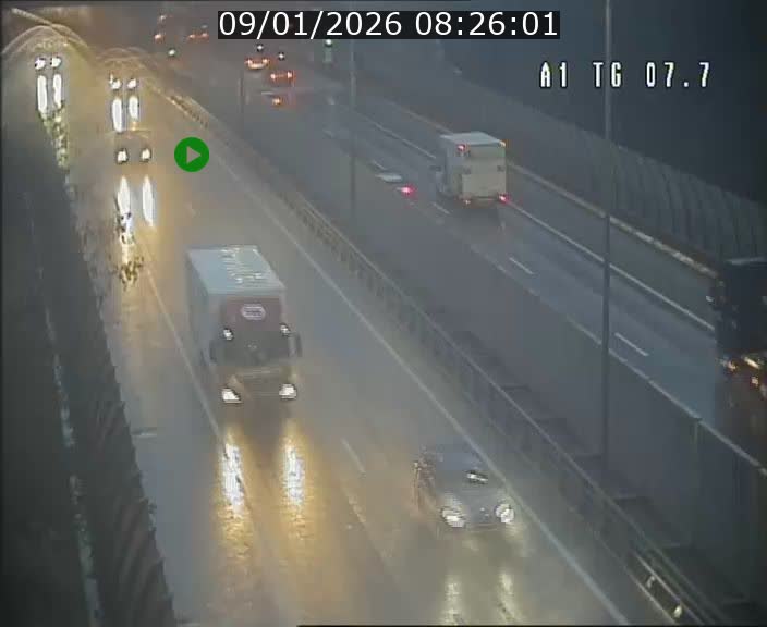 Traffic live webcam Luxembourg Kirchberg - A1 direction Luxembourg-ville - BK 7.7