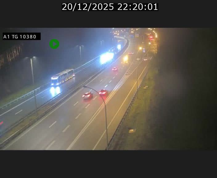Traffic live webcam Luxembourg Senningerberg - A1 direction Luxembourg Kirchberg - BK 10.3