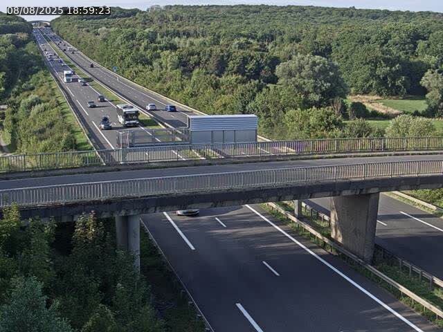 Caméra autoroute France - A31, Zoufftgen direction Luxembourg-ville, à la frontière entre la France et le Luxembourg