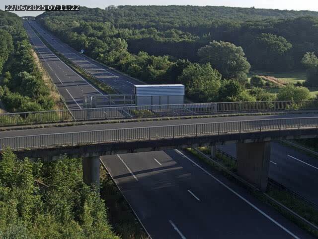Caméra autoroute France - A31, Zoufftgen direction Luxembourg-ville, à la frontière entre la France et le Luxembourg