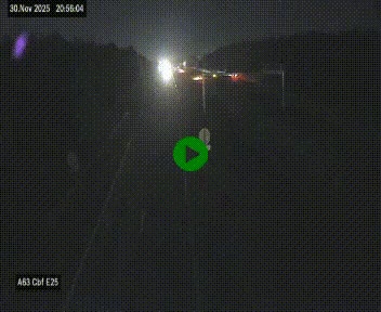 Webcam autoroute A63 en périphérie de Bordeaux au sud-est de la ville, en provenance du bassin d'Arcachon. Vue orientée vers Bordeaux