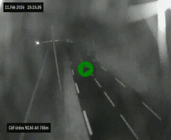 Webcam dans les Pyrénées Atlantique au niveau du col d'Urdos et du fort du Pourtalet sur la N134, en direction du Col et du tunnel du Somport, à 765 mètres d'altitude