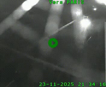 Caméra routière sur l'autoroute A20 à Saint-Hilaire-Bonneval, au sud de Limoges. Vue orientée vers Paris