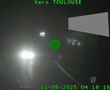 Caméra routière sur l'autoroute A20 à Noailles, en périphérie de Brive-la-Gaillarde. Vue orientée vers Toulouse