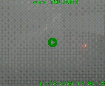 Caméra routière sur l'autoroute A20 à Noailles, en périphérie de Brive-la-Gaillarde. Vue orientée vers Toulouse