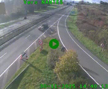 Webcam N147 au nord de Poitiers et à la jonction avec la A10