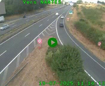 Webcam N147 au nord de Poitiers et à la jonction avec la A10