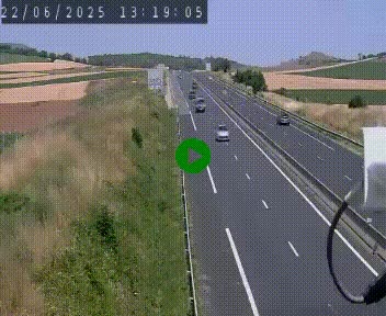 Caméra autoroute A75 à hauteur de Le Crest, en direction de Montpellier