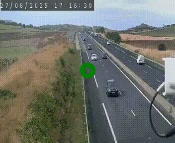 Caméra autoroute A75 à hauteur de Le Crest, en direction de Montpellier