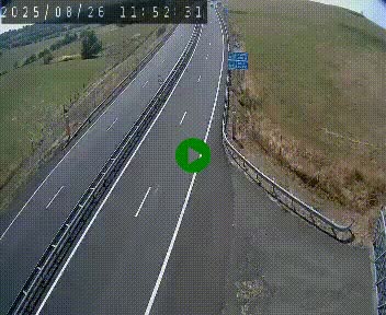 Caméra autoroute A75 à hauteur du col de la Fageole en direction de Clermont-Ferrand