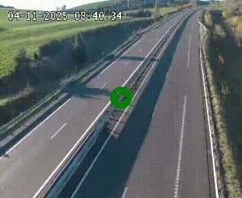 Caméra autoroutière France - A75, Montalies, à hauteur de Séverac-le-Chateau, en direction du viaduc de Millau