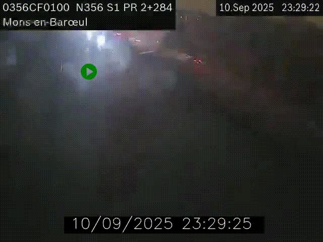 Webcam à l'entrée de Lille en direction du périphérique, à proximité de Mons-en-Baroeul sur la N356