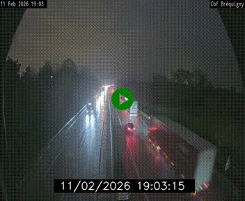 Webcam sur le périphérique de Rennes (N136) à hauteur du quartier Bréquigny, au sud de la ville