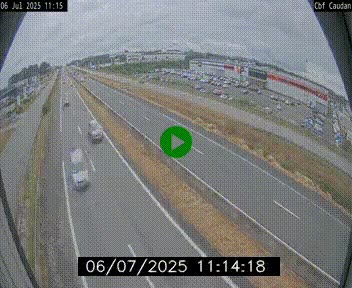 Webcam sur la N165 à hauteur de Caudan, dans le Morbihan.