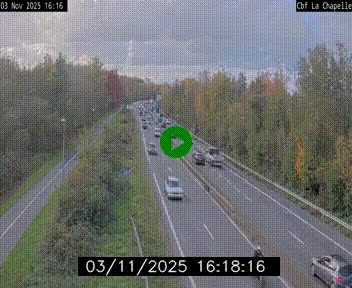 Webcam sur le périphérique de Nantes (N844) à hauteur de Porte de la Chapelle, au nord de la ville