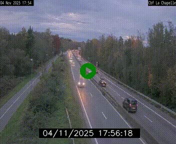 Webcam sur le périphérique de Nantes (N844) à hauteur de Porte de la Chapelle, au nord de la ville