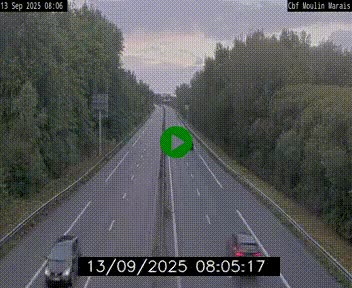 Webcam sur le périphérique de Nantes (N844) entre la Porte de Saint-Luce et la Porte d'Anjou, à l'est de la ville