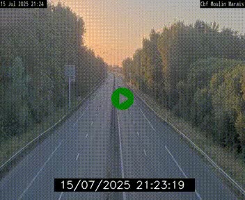 Webcam sur le périphérique de Nantes (N844) entre la Porte de Saint-Luce et la Porte d'Anjou, à l'est de la ville