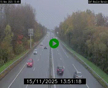 Webcam sur le périphérique de Nantes (N844) entre la Porte de Saint-Luce et la Porte d'Anjou, à l'est de la ville