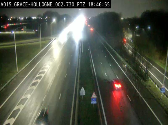 Caméra trafic Belgique - Grâce-Hollogne - E42, jonction avec A604, direction Loncin/Aéroport de Liège - BK 3.2